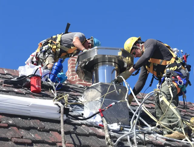Protective chimney cap installed by Pinellas Park Chimney Sweep in Pinellas Park, FL
