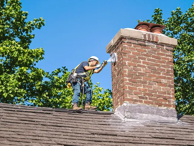 Pinellas Park Chimney Sweep performing an inspection with advanced tools in Pinellas Park, FL