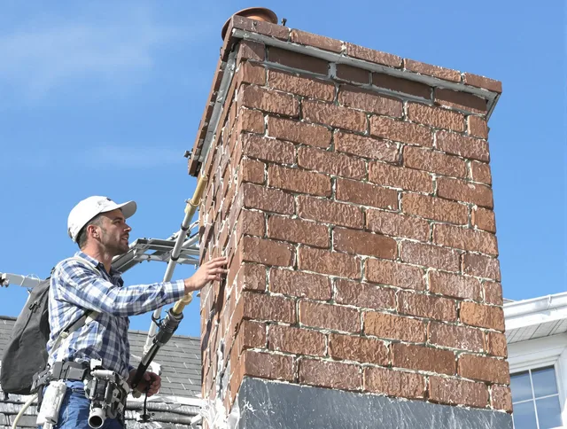 Brickwork for a chimney rebuild by Pinellas Park Chimney Sweep in Pinellas Park, FL