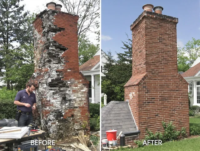 Pinellas Park Chimney Sweep performing a full chimney restoration in Pinellas Park, FL