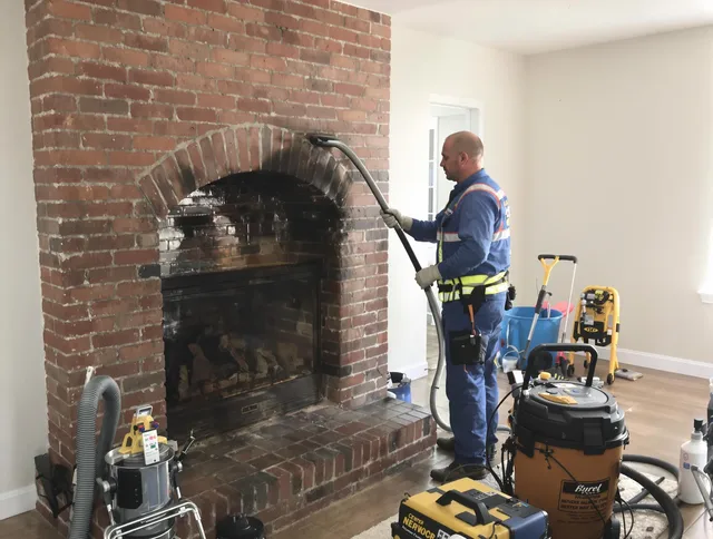 Pinellas Park Chimney Sweep expert performing detailed chimney sweep in Pinellas Park, FL