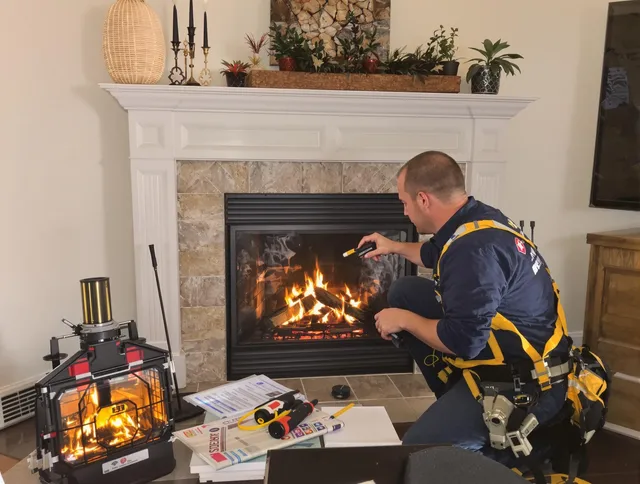 Safety-focused fireplace inspection by Pinellas Park Chimney Sweep in Pinellas Park, FL